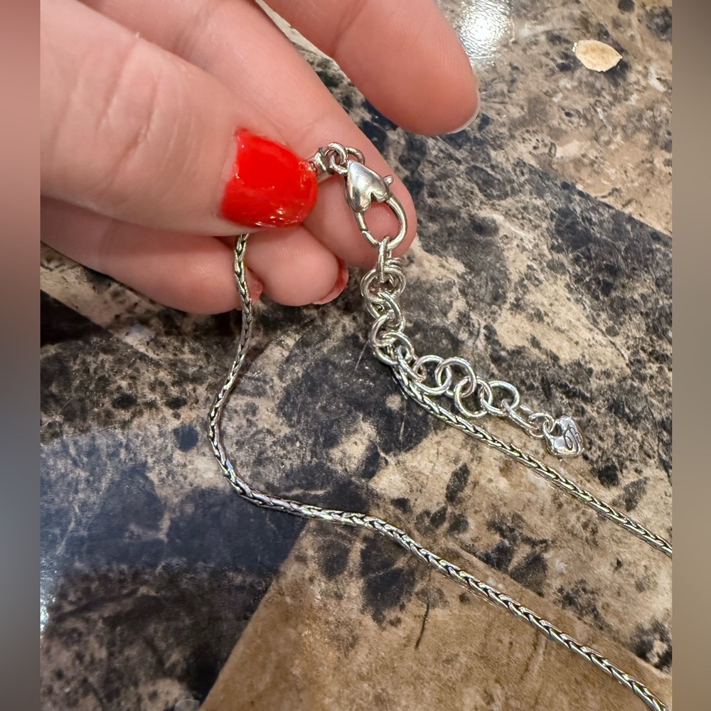 Brighton Peace Sign Crystal Pendant Necklace - Picture 6 of 8
